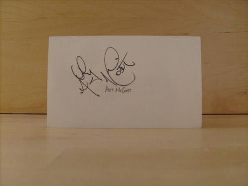 Ally McCoist Signed White Card Ally McCoist Signed White Card