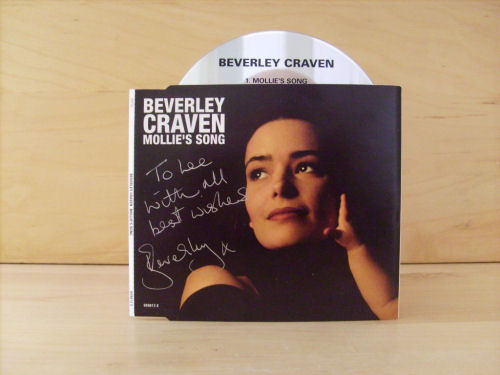 Beverley Craven Signed CD Single Cover