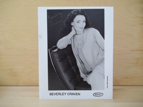 Beverley Craven Signed Black & White Photo