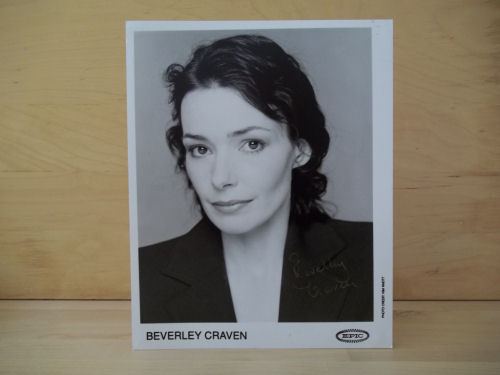 Beverley Craven Signed Black & White Photo