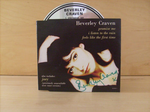Beverley Craven Signed CD Single Cover