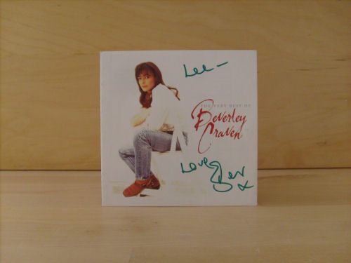 Beverley Craven Signed CD Album Cover