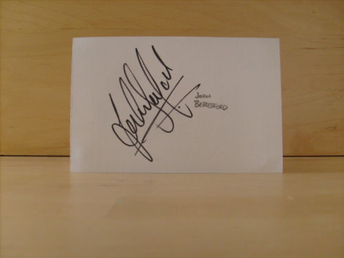 John Beresford Signed White Card