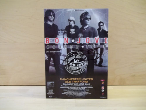 Jon Bon Jovi Signed Tour Flyer