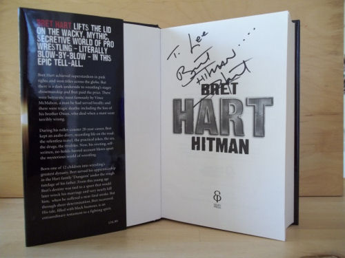 Bret Hart Signed Book