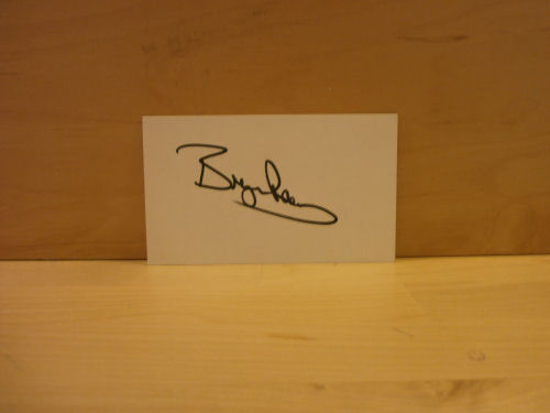 Bryan Robson Signed White Card Bryan Robson Signed White Card