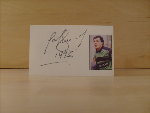 John Burridge Signed White Card