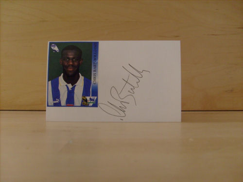 Chris Bart-Williams Signed White Card Chris Bart-Williams Signed White Card