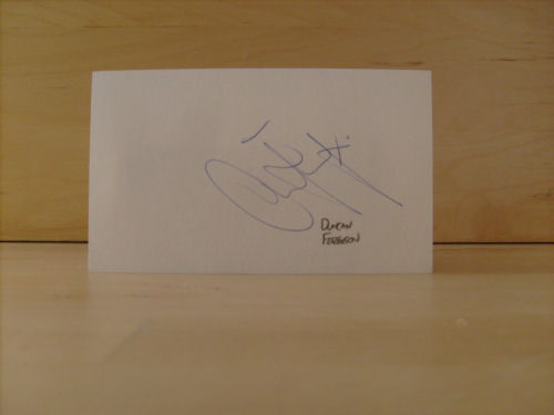 Duncan Ferguson Signed White Card Duncan Ferguson Signed White Card