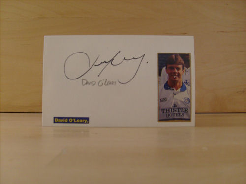 David O’Leary Signed White Card David O’Leary Signed White Card