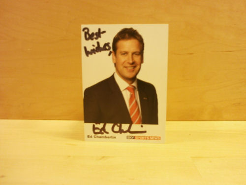 Ed Chamberlin Signed Colour Photo