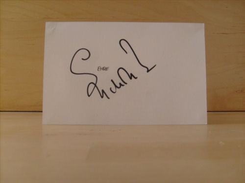Emre Belözoğlu Signed White Card Emre Belözoğlu Signed White Card