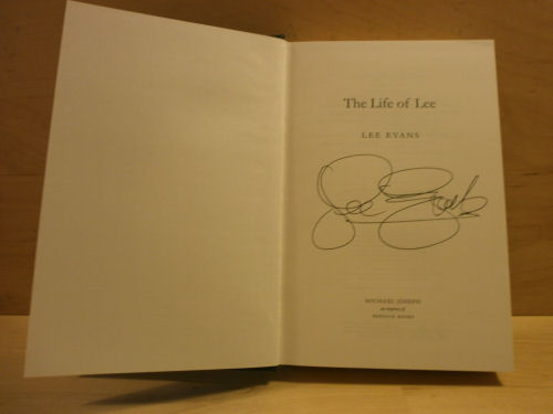 Lee Evans Signed Book