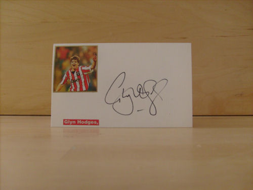 Glyn Hodges Signed White Card
