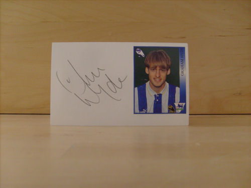 Graham Hyde Signed White Card Graham Hyde Signed White Card