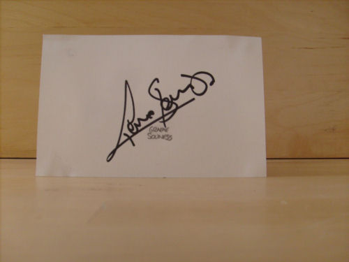 Graeme Souness Signed White Card Graeme Souness Signed White Card