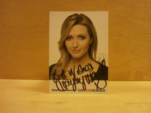 Hayley McQueen Signed Colour Photo