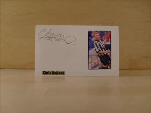 Chris Holland Signed White Card Chris Holland Signed White Card