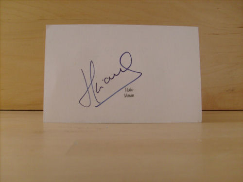 Hugo Viana Signed White Card Hugo Viana Signed White Card
