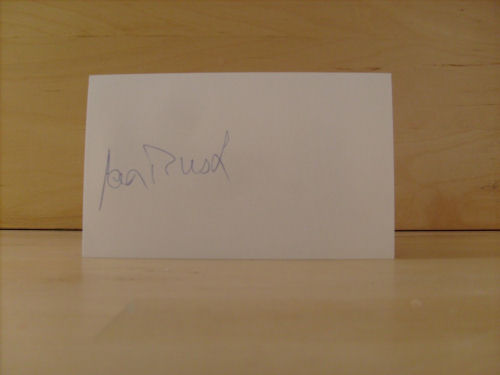 Ian Rush Signed White Card Ian Rush Signed White Card