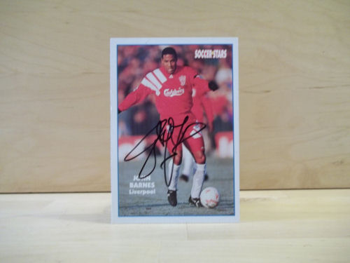 John Barnes Signed Colour Photo