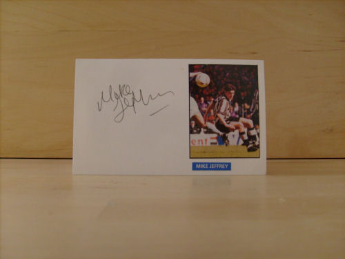 Mike Jeffrey Signed White Card Mike Jeffrey Signed White Card