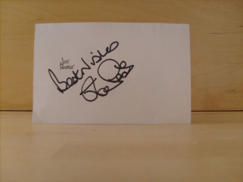 Joe Royle Signed White Card Joe Royle Signed White Card