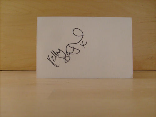 Kelly Dalglish Signed White Card