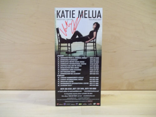Katie Melua Signed Tour Flyer