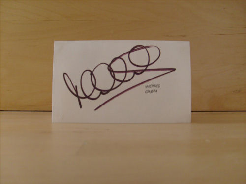 Michael Owen Signed White Card Michael Owen Signed White Card