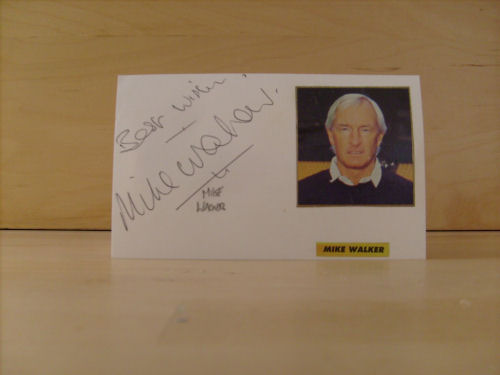 Mike Walker Signed White Card