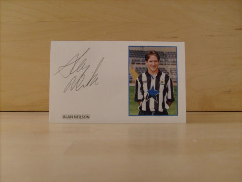 Alan Neilson Signed White Card