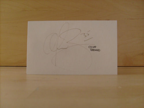 Olivier Bernard Signed White Card Olivier Bernard Signed White Card