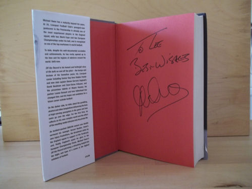 Michael Owen Signed Book