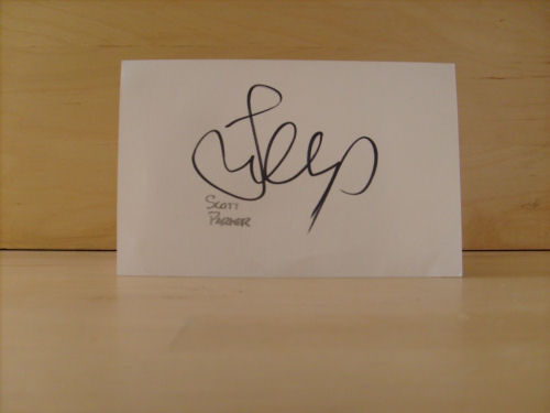 Scott Parker Signed White Card Scott Parker Signed White Card