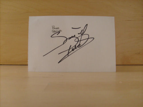 Pavel Srníček Signed White Card Pavel Srníček Signed White Card