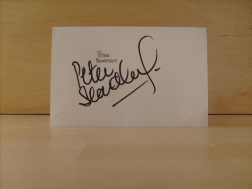 Peter Beardsley Signed White Card Peter Beardsley Signed White Card