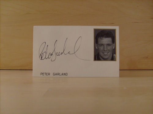 Peter Garland Signed White Card Peter Garland Signed White Card