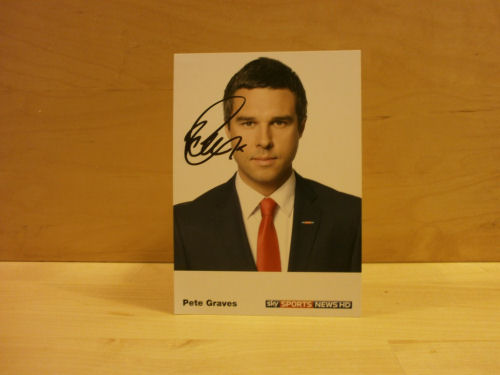 Pete Graves Signed Colour Photo