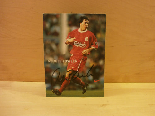 Robbie Fowler Signed Colour Photo