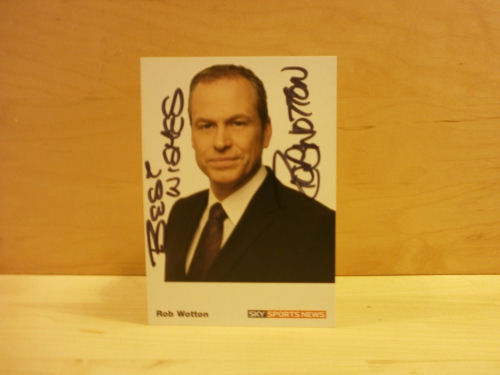 Rob Wotton Signed Colour Photo