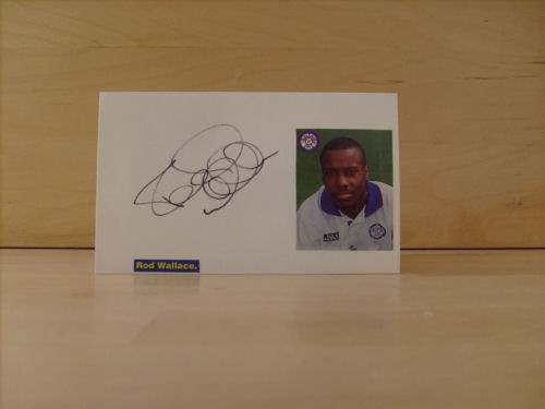 Rod Wallace Signed White Card