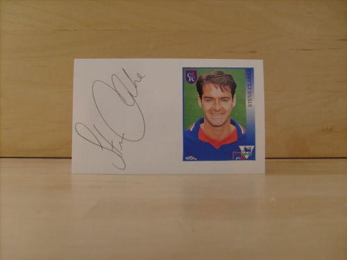 Steve Clarke Signed White Card