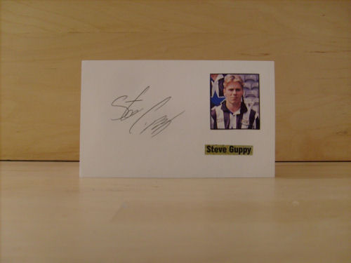 Steve Guppy Signed White Card Steve Guppy Signed White Card