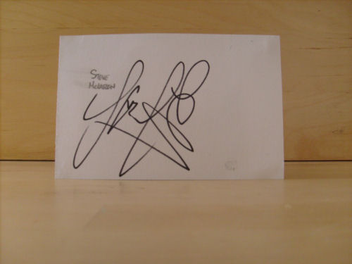 Steve McClaren Signed White Card Steve McClaren Signed White Card