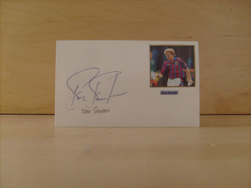 Steve Staunton Signed White Card Steve Staunton Signed White Card