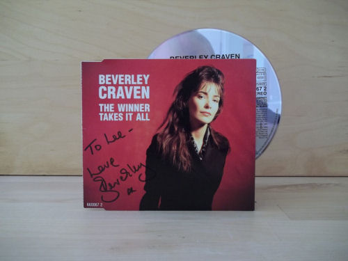 Beverley Craven Signed CD Single Cover