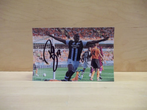 Demba Ba Signed Colour Photo Demba Ba Signed Colour Photo