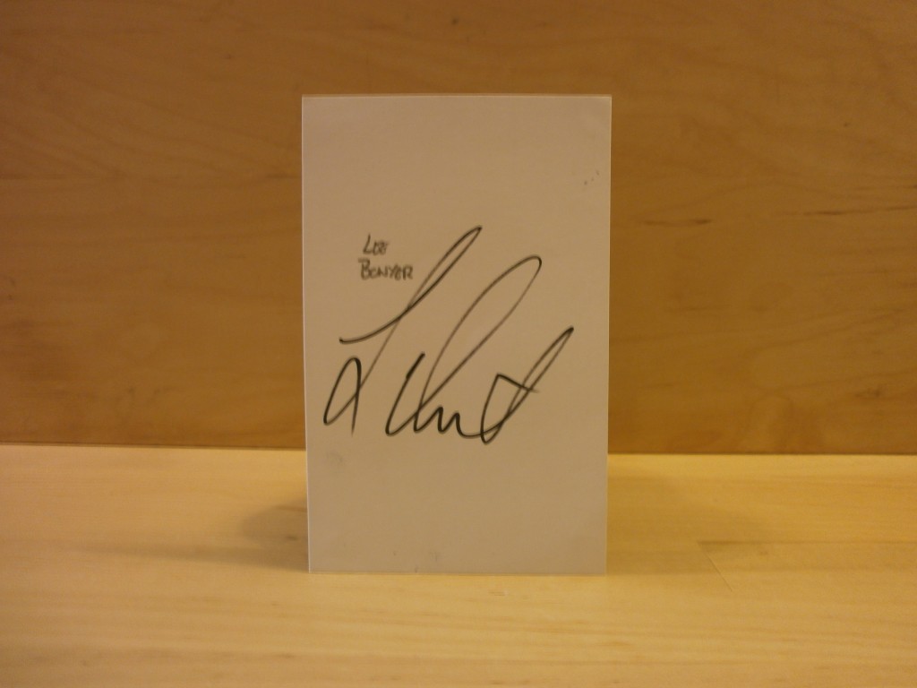 Lee Bowyer Signed White Card Lee Bowyer Signed White Card