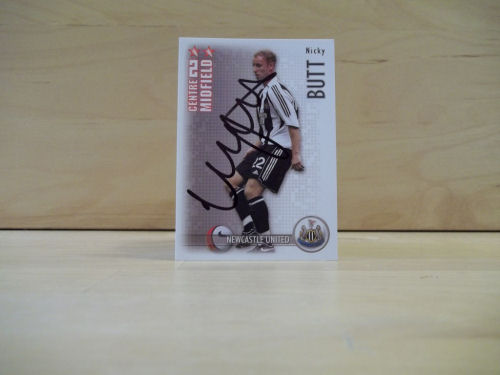Nicky Butt Signed Football Card Nicky Butt Signed Football Card